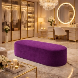 Pufa do siedzenia owalna